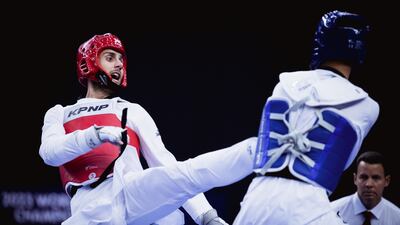 Hadi Tiranvalipour will be competing at the Paris Games as part of the IOC's Refugee Team. Photo: Amandine Lauriol / Federazione Italiana Taekwondo