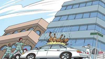 This illustration provided by Security Media accompanied an Abu Dhabi Police statement about the incident.