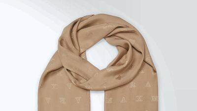 Exclusive to the Middle East: silk headscarf, from Max Mara