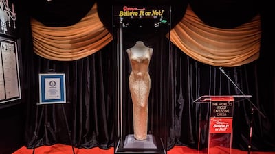 Marilyn Monroe's dress sold for almost five million dollars at auction. Eric Kayne/AP Images for Ripley's Believe It or Not!)