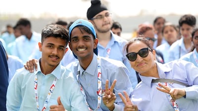 Special Olympics athletes visit Amity University to take part in events such as Zumba, Tai Chi and an Uzbek traditional dance. Chris Whiteoak / The National