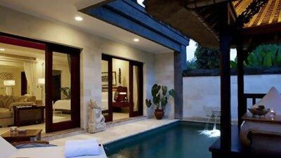 The Deluxe Terrace suite of the Viceroy Bali.