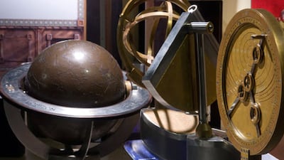 Astronomical instruments from the Sultans of Science exhibition, held in Toronto in 2009. The achievements of Middle Eastern science's golden age were to prove a key influence on the discoveries of later European thinkers.