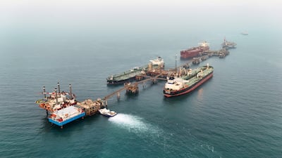 Oil tankers load crude oil at the Basra Oil Terminal in Iraqi territorial waters, off the coast of Basra. Reuters