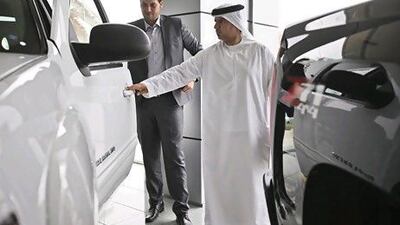 Dealers of General Motors cars, which sells the GMC, Cadillac and Chevrolet brands, enjoyed sales growth of 4 per cent in the Middle East to 31,154 vehicles in the first three months of the year, Lee Hoagland / The National