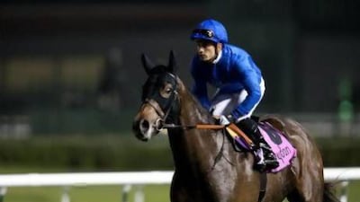 Sajjhaa, ridden by Silvestre De Sousa and trained by Godolphin's Saeed bin Suroor, won the Group 2 Cape Verdi at the Dubai World Cup Carnival on January 24, 2013. Second-place Amanee was later found to have traces of the muscle relaxant methocarbamol in her urine, earning trainer Mike de Kock a Dh10,000 fine from the Emirates Racing Authority. Mike Young / The National