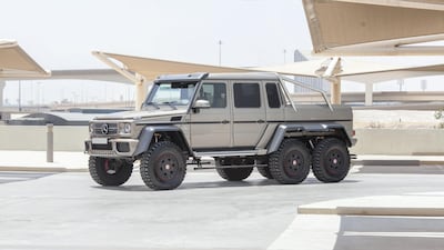 The 2015 Mercedes-Benz G63 AMG 6x6.