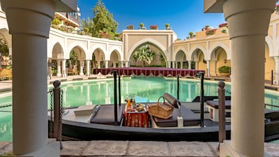 Guests can go on abra rides along the canal. Photo: Shangri-La Qaryat Al Beri