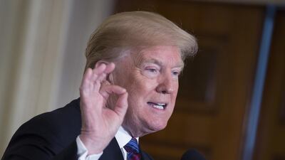 Mr Trump called on Tuesday for more Saudi financial input to help stabilisation efforts in Syria and to keep US military presence in the country. Chris Kleponis/Pool via Bloomberg