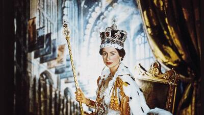 A portrait of Queen Elizabeth II, who wore Roger Vivier shoes on her coronation day in 1953. Courtesy of Roger Vivier