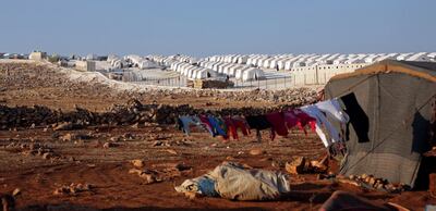 A general view of the refugee camp near Atimah village, Idlib province, Syria. Khalil Ashawi / Reuters