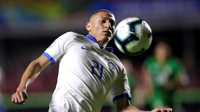 Brazil's Richarlison in action. Reuters