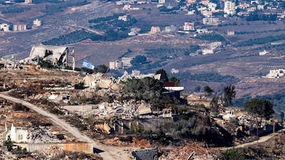 An Israeli flag still flies in the Lebanese village of Adaisseh after a ceasefire between Israel and Hezbollah. Reuters