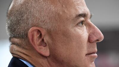 US CEO of Amazon Jeff Bezos attends the Cop26 UN Climate Change Conference in Glasgow on November 1. AFP