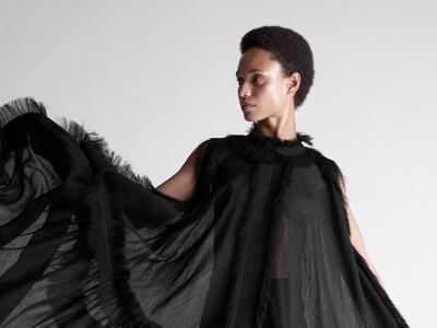 Maison Rabih Kayrouz showed a concise but impactful collection.