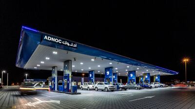 The PV solar power facility will be installed at the Yas North service station. Photo courtesy of Adnoc