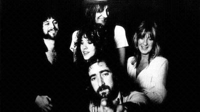 Fleetwood Mac, circa 1977. Clockwise from left: Lindsey Buckingham, Mick Fleetwood, Christine McVie, John McVie and Stevie Nicks, centre. Michael Ochs Archives / Getty Images