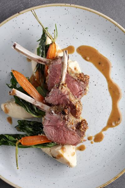 Crusted lamb at Table 9