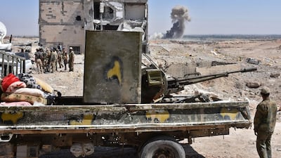 Syrian regime forces and the US-backed Kurdish Syrian Democratic Forces (SDF) have been battling ISIS in Deir Ezzor. AFP Photo