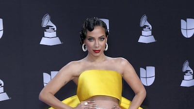 Anitta wears a Georges Hobeika two piece for the 20th Annual Latin Grammy Awards. Supplied