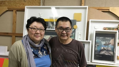 Kazakh artists Galim Madanov and Zauresh Terekbay