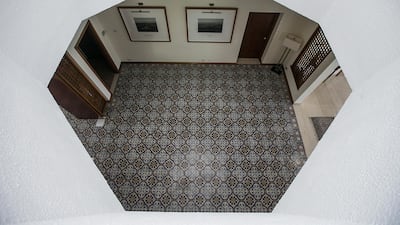 The central atrium of the British ambassador's residence references the traditional courtyard architecture of the Gulf. Mona Al Marzooqi / The National