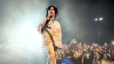 Billie Eilish performs at the 2022 Coachella Valley Music And Arts Festival. Getty Images