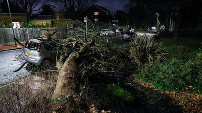 Storm Henk was expected to bring widespread rain and high winds to parts of the UK. PA
