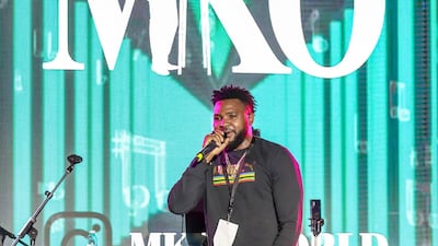 Nigerian Afropop singer MKO plays at Breakout DXB Festival. Courtesy Hyku D Photography