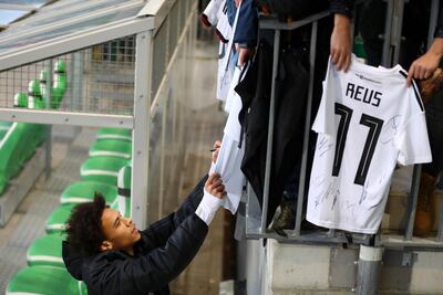 Leroy Sane is back in the German national side after being omitted from the 2018 World Cup squad. Martin Rose / Getty Images