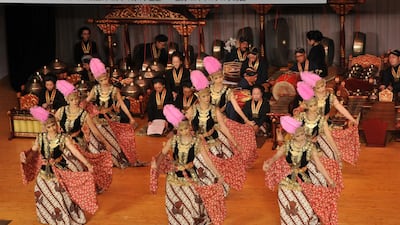 Court dances of the Royal Palace of Yogyakarta will lead this season's programme of events at the Louvre Abu Dhabi. Courtesy Louvre Abu Dhabi