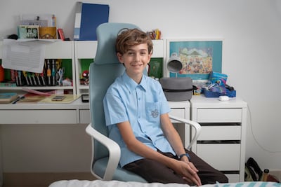 Oliver Wright will be able to get a part-time job when he's 15, thanks to a new juvenile working permit that allows 15 to 18-year-olds to work in the UAE. Antonie Robertson / The National)