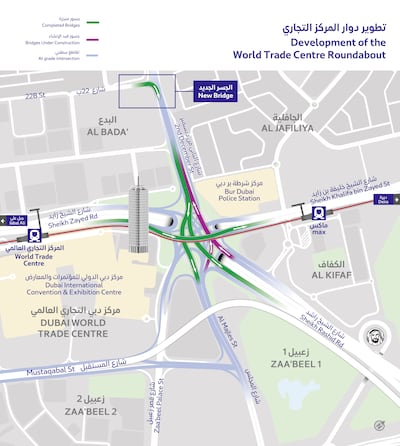 The bridge will cut travel times from eight minutes to two minutes, the RTA said. Photo: RTA