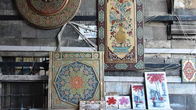 The hand-decorated wooden pieces in the bazaar are a feature of Sulaymaniyah.