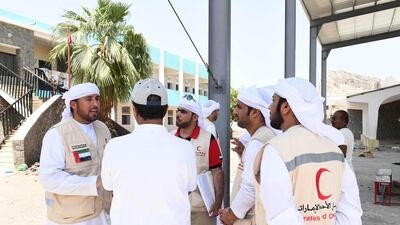 A Red Crescent delegation visits Aden and begins a survey of the humanitarian needs of those affected by the crisis in Yemen. Wam