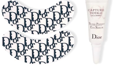Use the Dior Eye Reviver patches and accompanying serum to reawaken the under-eye area; Dh125 from Sephora.ae