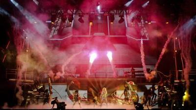 Britney Spears dazzles the crowds at Yas Island to kick off the first of three Formula One Grand Prix after-race concerts.