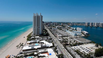 Sunny Isles Beach, Florida. While attractions such as the weather and relative safety draw many Puerto Ricans to migrate to the state, the reality is that work is hard to find for most arrivals, even the highly qualified. Rhona Wise / AFP