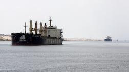 Ships move through the Suez Canal near Ismailia, Egypt. Reuters