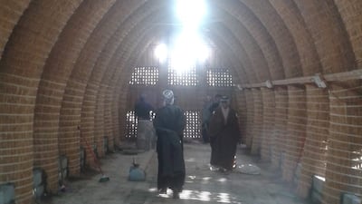 The interior of a reed house. Photo: Mr Najim