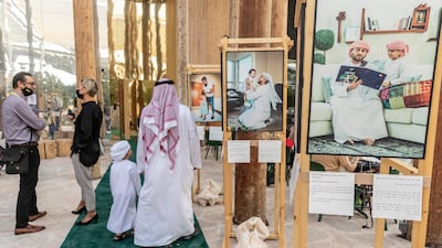 The organisers of the Swedish pavilion hope that the personal stories illustrated in the Swedish - Emirati Dads exhibition will initiate conversations on the advantages of sharing parental leave.