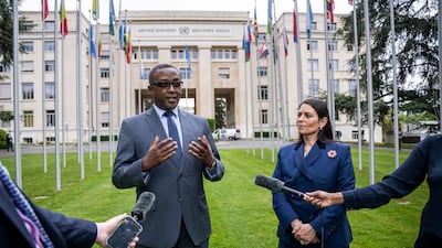 Earlier this year Priti Patel announced new plans to overhaul the UK immigration system to deter people crossing the Channel into the country, including plans to deport those who arrive by unofficial routes to Rwanda. Keystone via AP