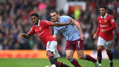 Tyrell Malacia - 7. Held off Douglas Luiz and pulled the ball away from McGinn to stop a 35th-minute Villa attack. Hit a 53rd-minute ball towards Rashford that nearly came off. Strayed offside to nullify one attack. Booked for pulling back Traore after 94. Decent. Getty