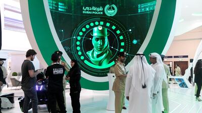 Dubai Police at Gitex Technology Week. Reem Mohammed / The National