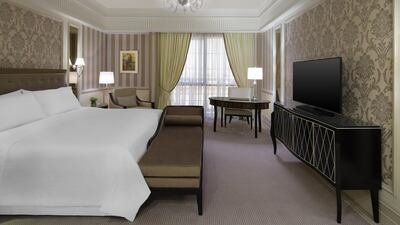 The Deluxe Room at St Regis Dubai. Courtesy St Regis Dubai