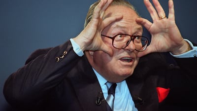 Jean Marie Le Pen in Dijon in 1995. AFP