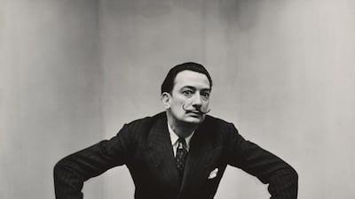 Irving Penn photographed Spanish surrealist painter Salvador Dali in 1947. Courtesy The Sir Elton John Photography Collection