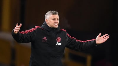 Ole Gunnar Solskjaer shows his frustration. Getty Images