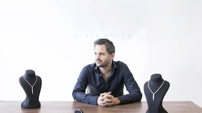 Fergus Appleton, the owner of Dubai Rocks, started his business when his wife lost her engagement ring and they had to save for three years to afford a replacement. Reem Mohammed / The National