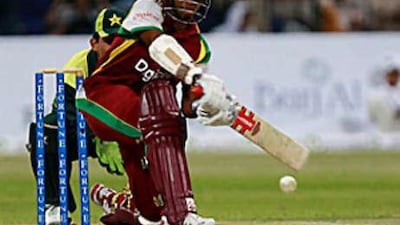 Shivnarine Chanderpaul's century for the West Indies was not good enough for the tourists in the second ODI in Abu Dhabi.